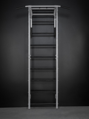 Шведская стенка с турником 2в1, навесной стойкой под штангу, со скамьей, арт.ШК-11 HOMEGYMS Домашние тренажеры