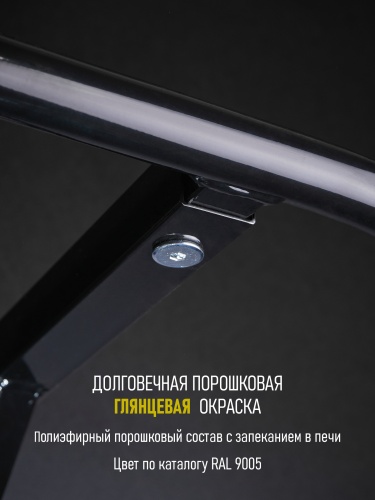 Турник «Настенный 3 хвата» Стандарт черный HOMEGYMS Домашние тренажеры