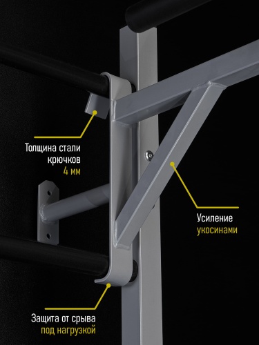 Навесной «Турник 3 хвата» HOMEGYMS Домашние тренажеры