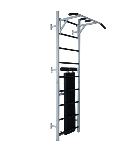 Шведская стенка с турником 3 хвата, со скамьей, арт.ШК-6 HOMEGYMS Домашние тренажеры