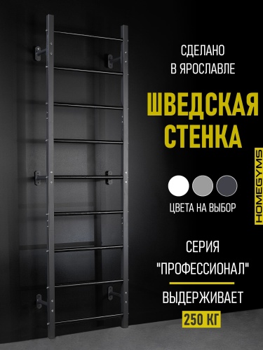 Шведская стенка графит HOMEGYMS Домашние тренажеры