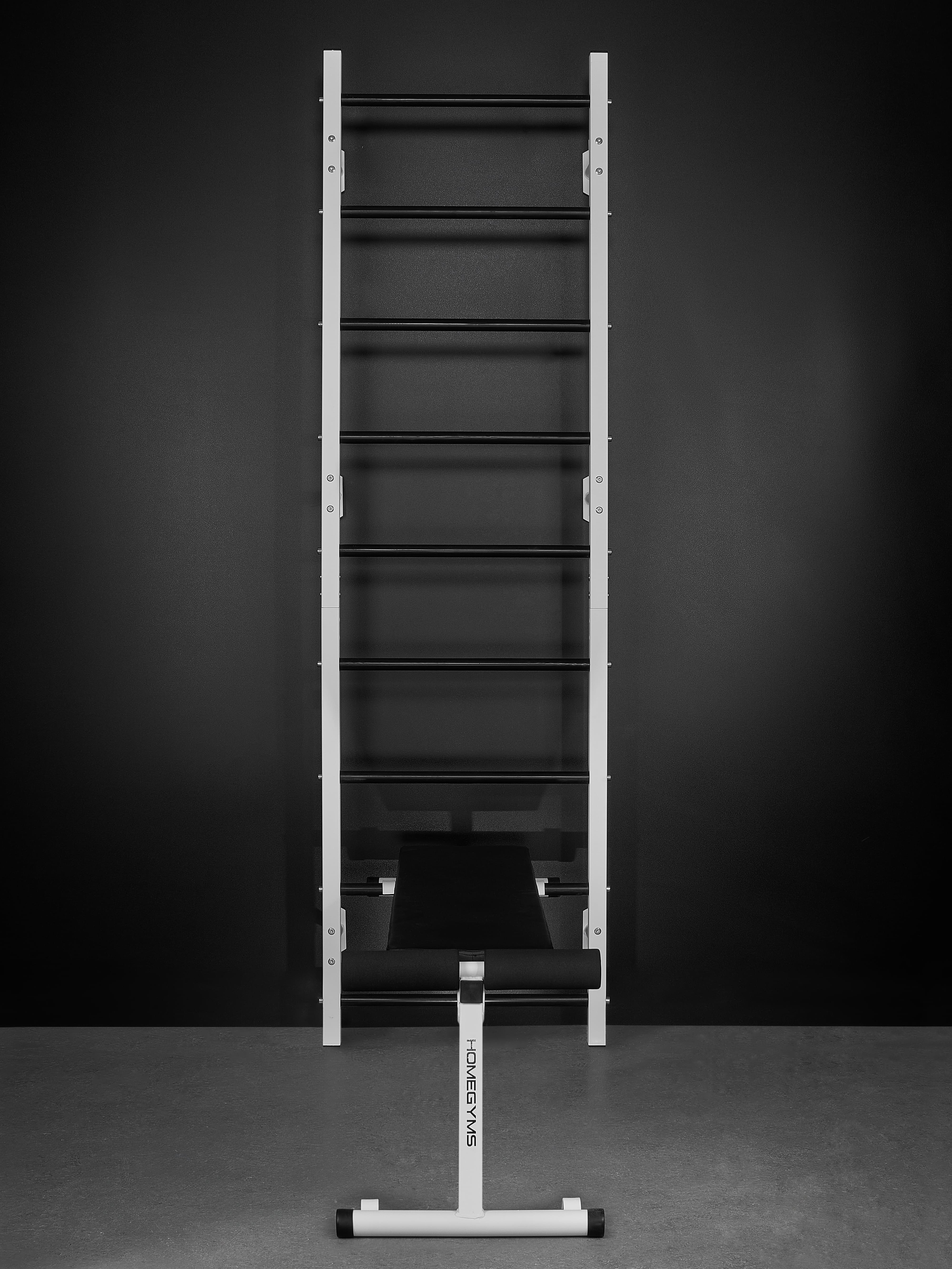 Навесная «Скамья для пресса и жима лежа» белая HOMEGYMS Домашние тренажеры